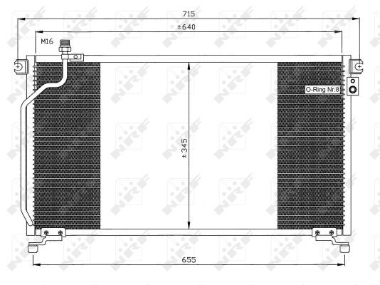 NRF 35374 Condenser, air conditioning
