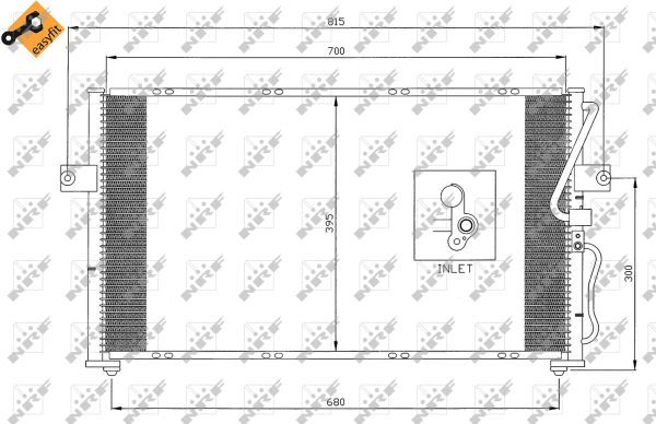 NRF 35396 Condenser, air conditioning