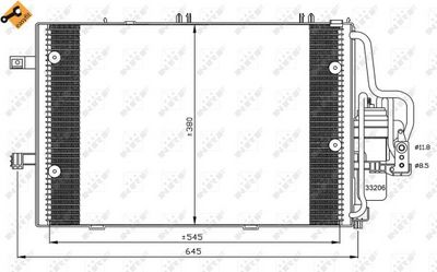 Condenser, air conditioning NRF 35530