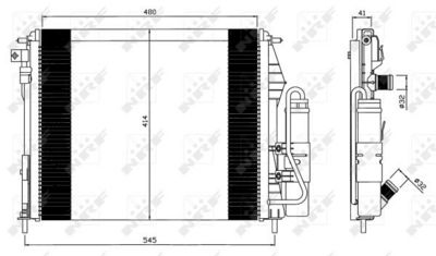 Condenser, air conditioning NRF 35547
