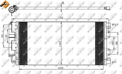Condenser, air conditioning NRF 35548