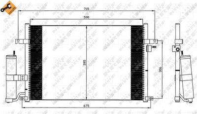 Condenser, air conditioning NRF 35573