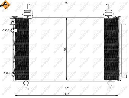 NRF 35592 Condenser, air conditioning