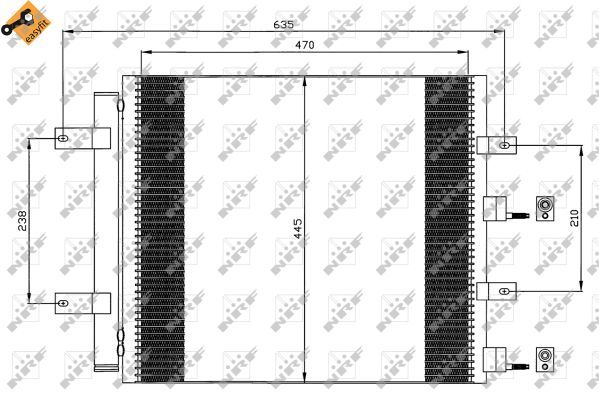NRF 35604 Condenser, air conditioning