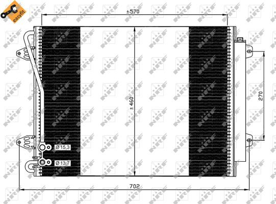 NRF 35613 Condenser, air conditioning