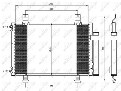 Condenser, air conditioning NRF 35645