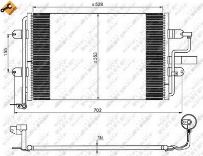 Condenser, air conditioning NRF 35733