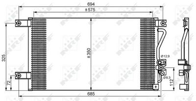 Condenser, air conditioning NRF 35756
