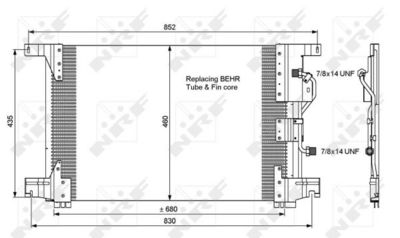 Condenser, air conditioning NRF 35772