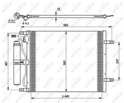 Condenser, air conditioning NRF 35784