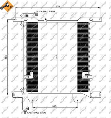 Condenser, air conditioning NRF 35837