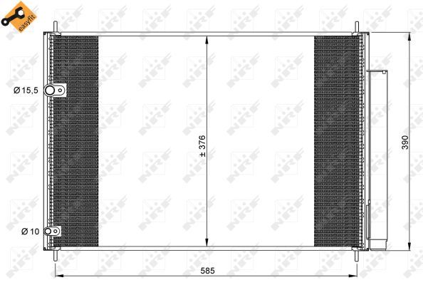 NRF 35839 Condenser, air conditioning
