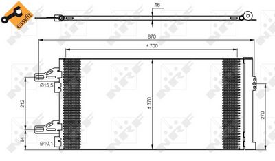 Condenser, air conditioning NRF 35895