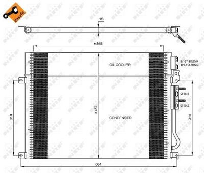 Condenser, air conditioning NRF 35920