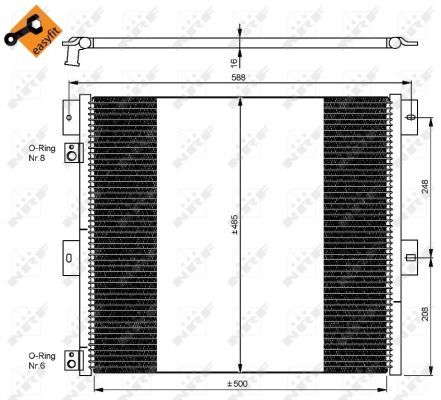 NRF 35924 Condenser, air conditioning