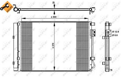 Condenser, air conditioning NRF 35997