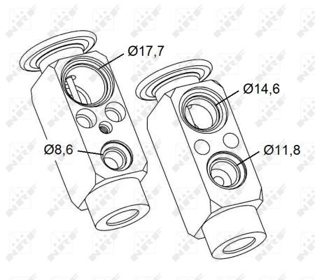 NRF 38479 Expansion Valve, air conditioning