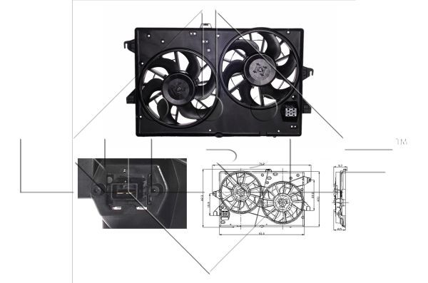 NRF 47003 Fan, engine cooling