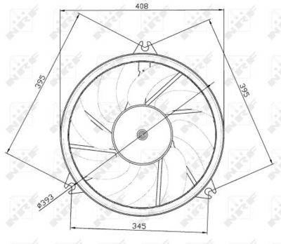 Fan, engine cooling NRF 47049