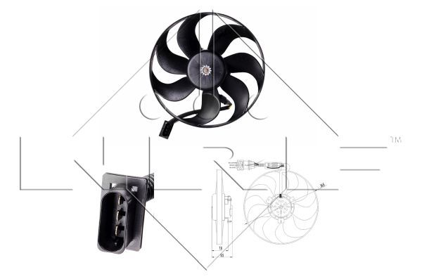 NRF 47064 Fan, engine cooling