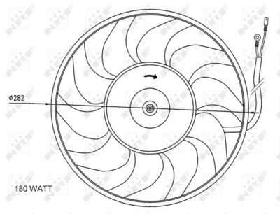 Fan, engine cooling NRF 47071