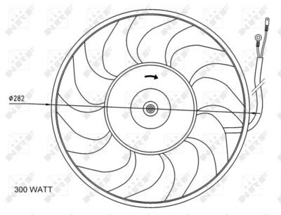 Fan, engine cooling NRF 47072