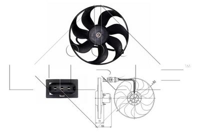 Fan, engine cooling NRF 47397