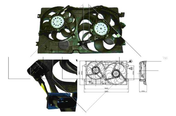 NRF 47403 Fan, engine cooling