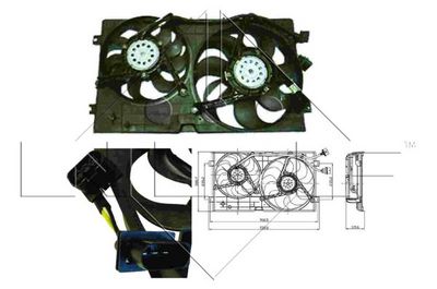 Fan, engine cooling NRF 47403