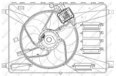 Fan, engine cooling NRF 47627