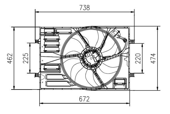 NRF 47950 Fan, engine cooling