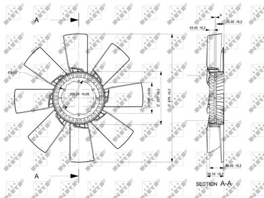 NRF 49856 Fan Wheel, engine cooling
