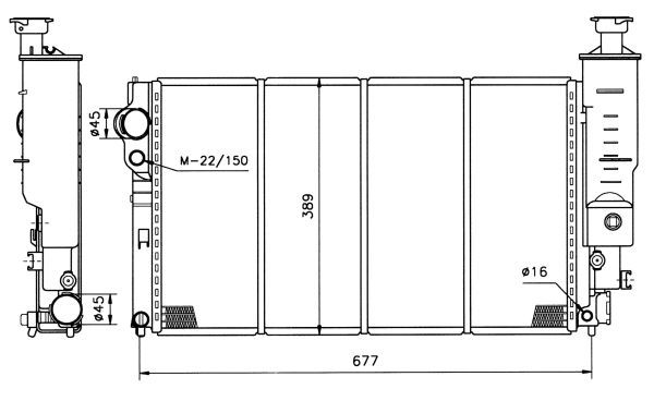 NRF 50401 Radiator, engine cooling