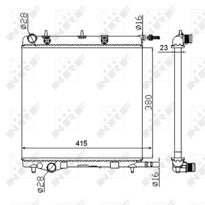 NRF 50430A Radiator, engine cooling