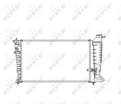 Radiator, engine cooling NRF 50474