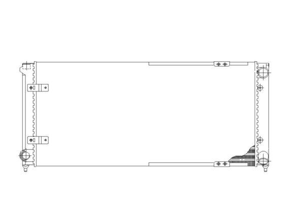 NRF 505654 Radiator, engine cooling
