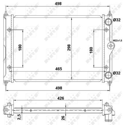 NRF 519505 Radiator, engine cooling