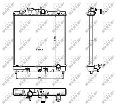 NRF 526356 Radiator, engine cooling