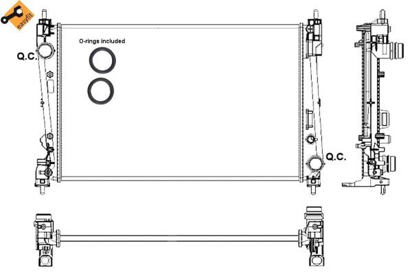 NRF 53017 Radiator, engine cooling