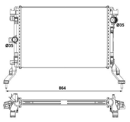 NRF 53026 Radiator, engine cooling