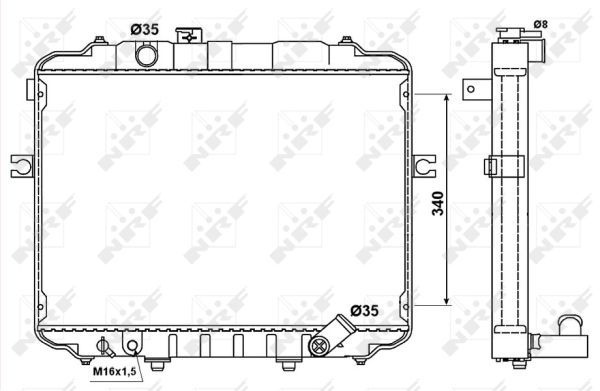 NRF 53034 Radiator, engine cooling