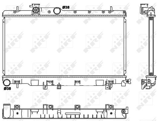 NRF 53038 Radiator, engine cooling