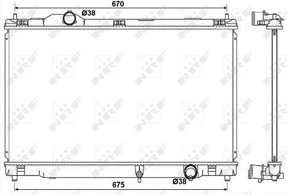 NRF 53039 Radiator, engine cooling