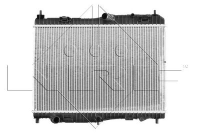 Radiator, engine cooling NRF 53044
