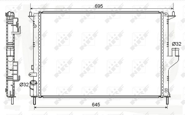 NRF 53118A Radiator, engine cooling