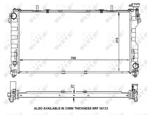 NRF 53156 Radiator, engine cooling