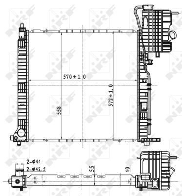 NRF 53176 Radiator, engine cooling