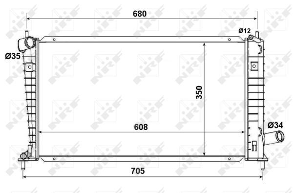 NRF 53189 Radiator, engine cooling