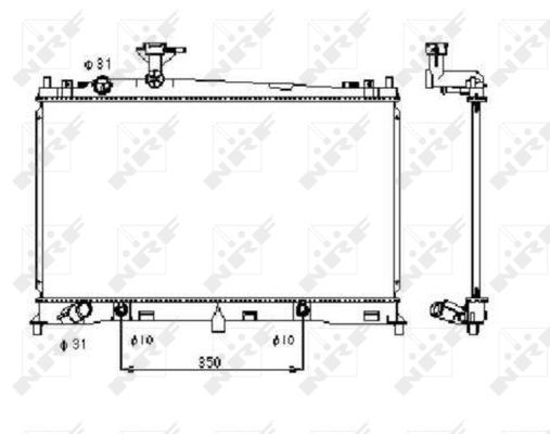 NRF 53410 Radiator, engine cooling