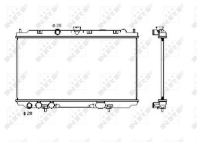 Radiator, engine cooling NRF 53427